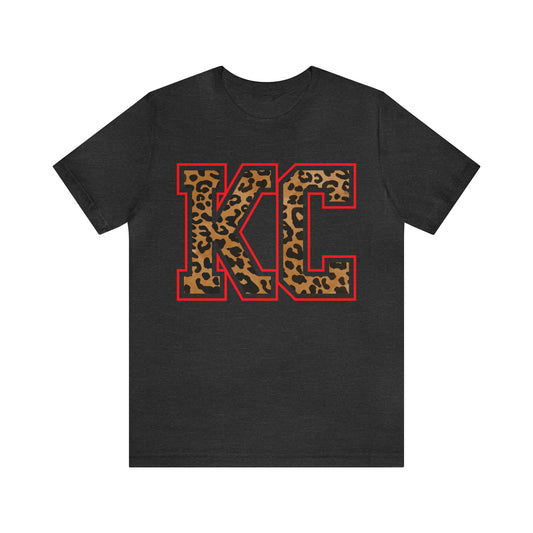KC Leopard Short Sleeve Tshirt - Kristi Pierce Designs