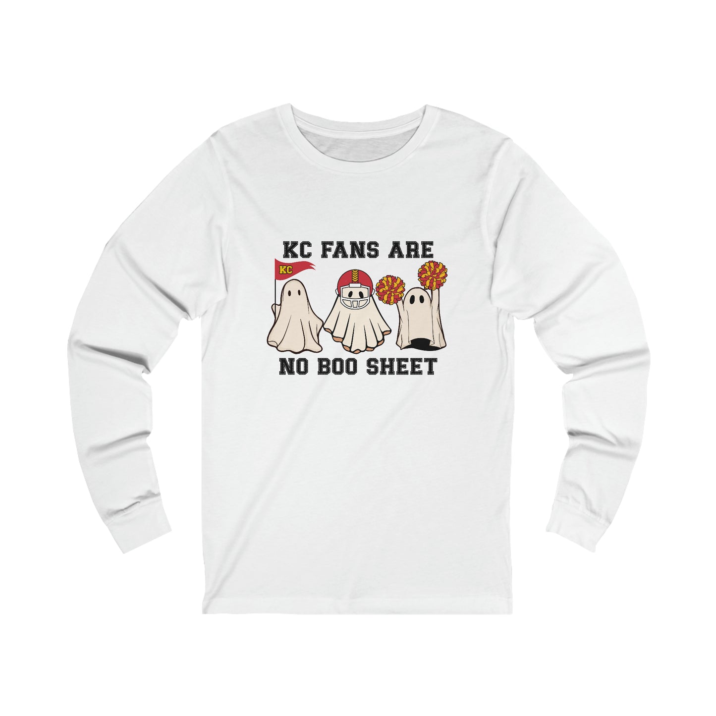 KC Boo Sheet Unisex Jersey Long Sleeve Tee - Kristi Pierce Designs