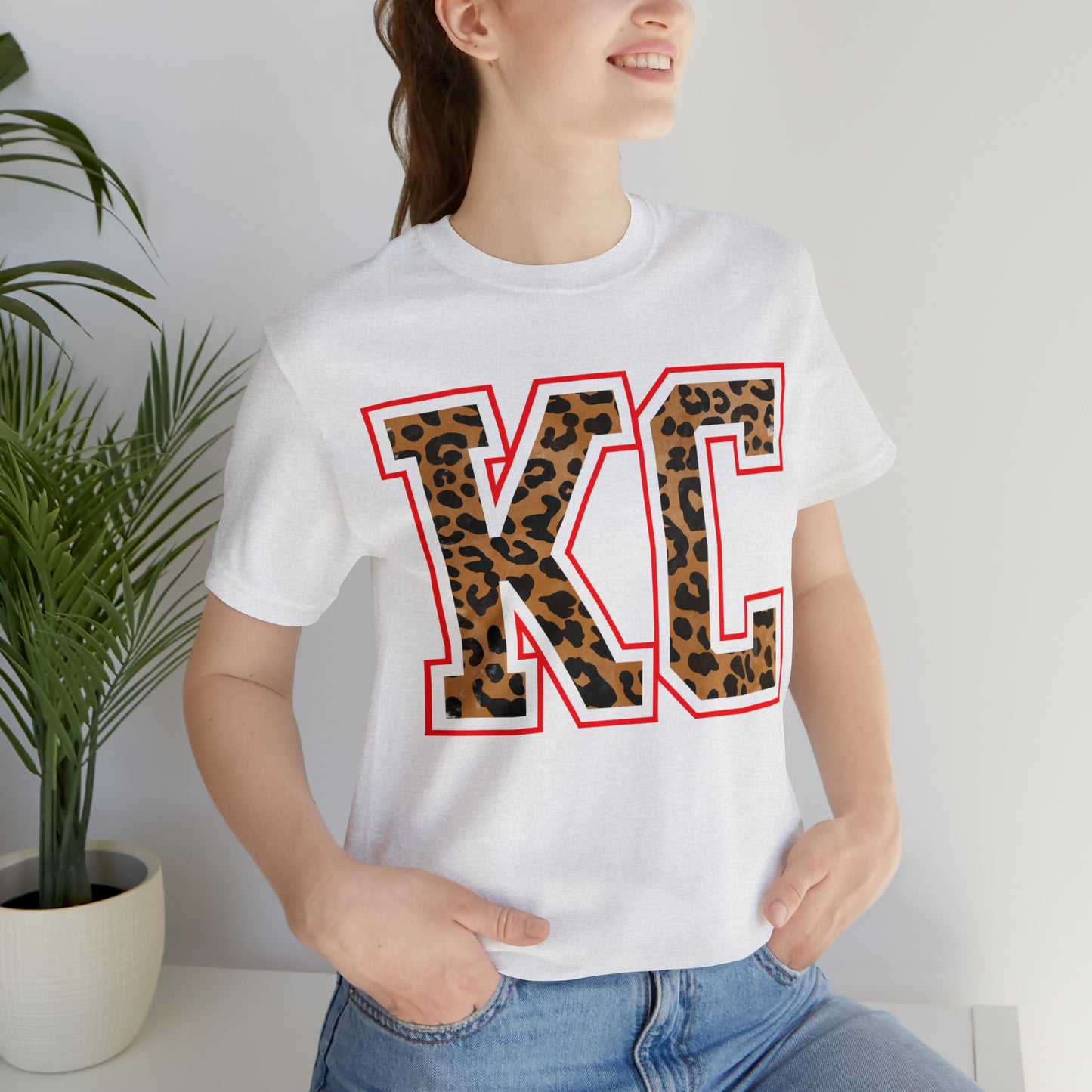 KC Leopard Short Sleeve Tshirt - Kristi Pierce Designs