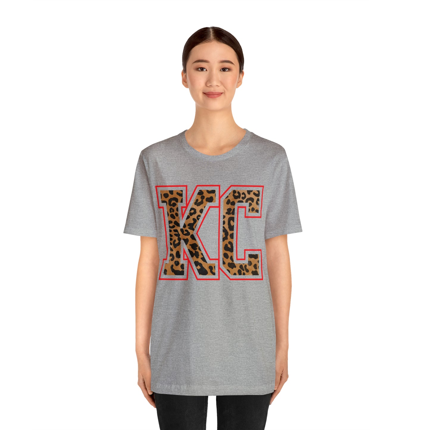 KC Leopard Short Sleeve Tshirt - Kristi Pierce Designs