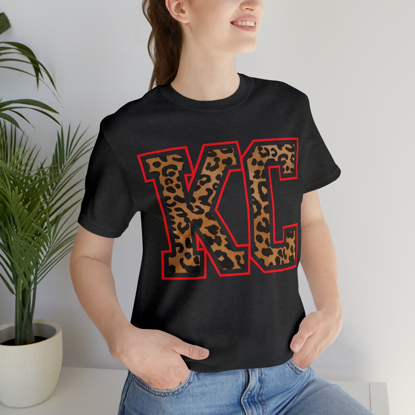 KC Leopard Short Sleeve Tshirt - Kristi Pierce Designs