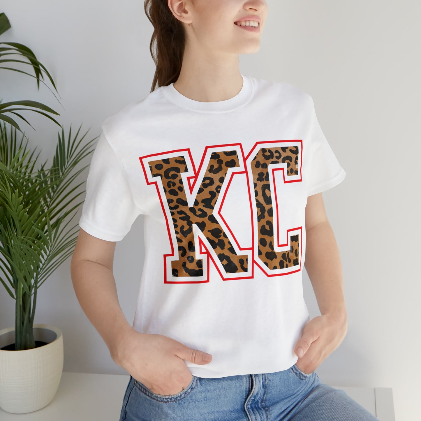 KC Leopard Short Sleeve Tshirt - Kristi Pierce Designs