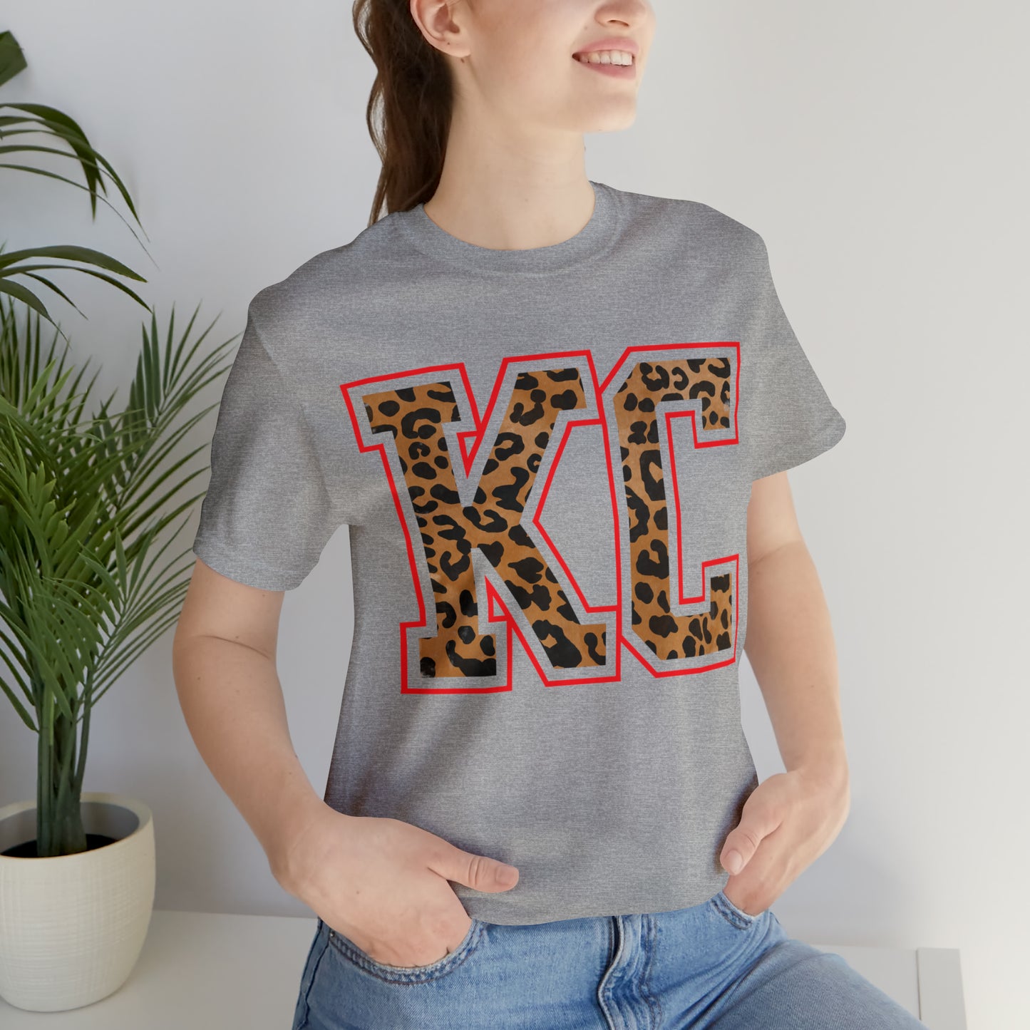 KC Leopard Short Sleeve Tshirt - Kristi Pierce Designs