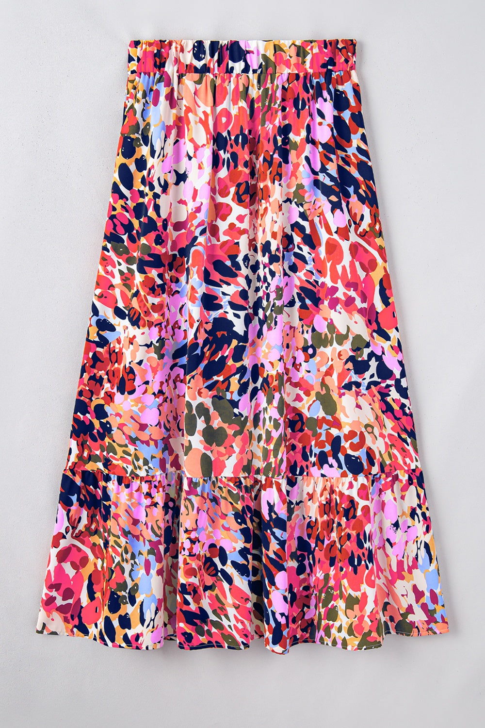Printed Elastic Waist Skirt - Kristi Pierce Designs