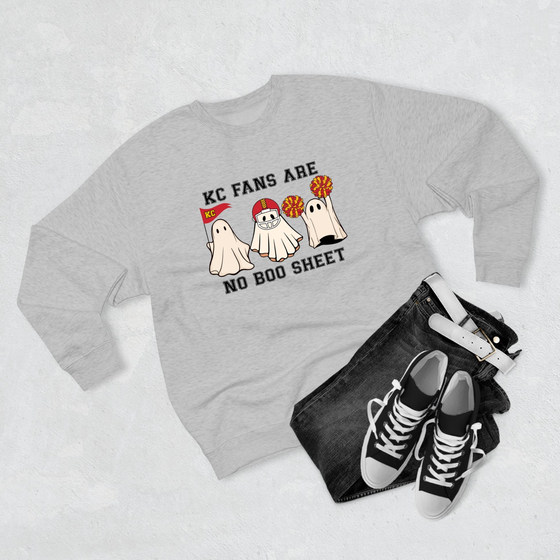 KC Fans Boo Sheet Crewneck - Kristi Pierce Designs