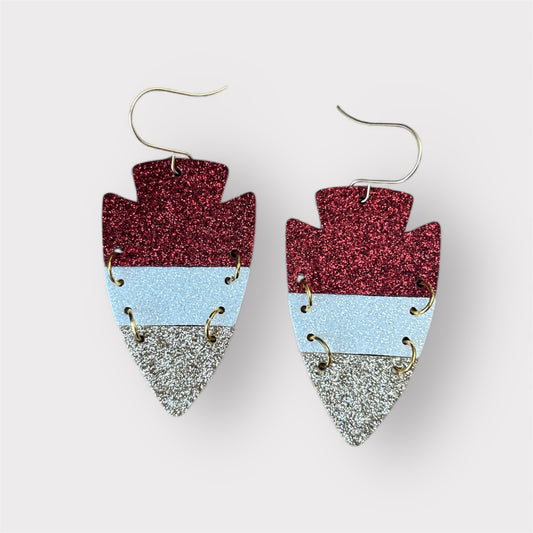 Glitter Arrowhead-Tricolor - Kristi Pierce Designs