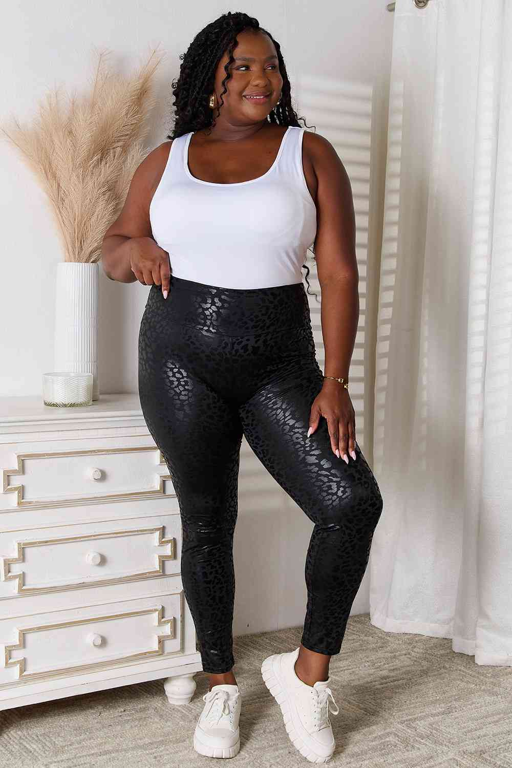 Double Take High Waist Leggings - Kristi Pierce Designs